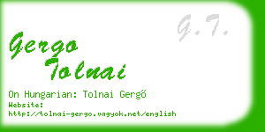 gergo tolnai business card